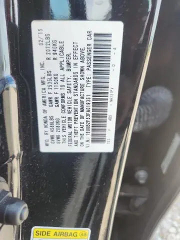 2015 ACURA TLX TECH  