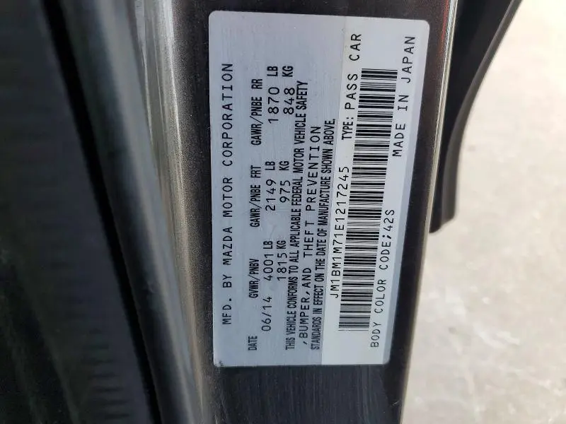 2014 MAZDA 3 GRAND TOURING  