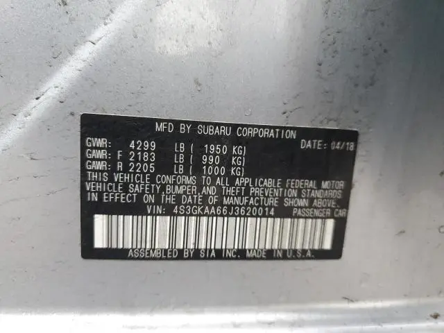 2018 SUBARU IMPREZA 