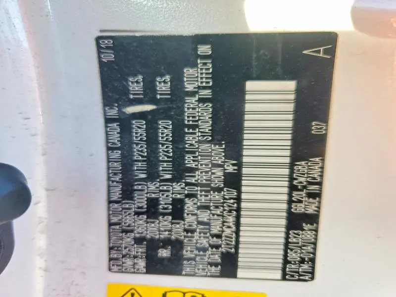 2019 LEXUS RX 350 BASE  