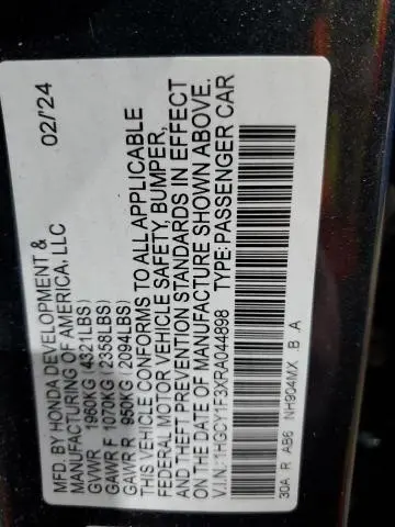 2024 HONDA ACCORD EX  