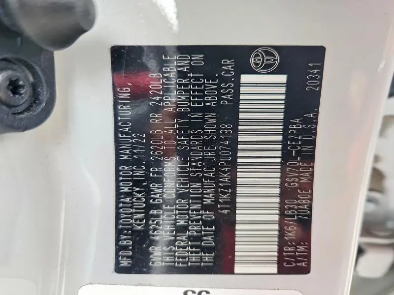 2023 TOYOTA CAMRY XSE V6  