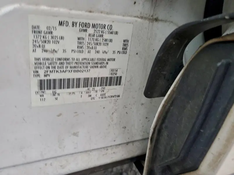 2015 FORD EDGE SPORT  