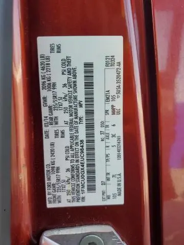 2014 FORD ESCAPE SE  