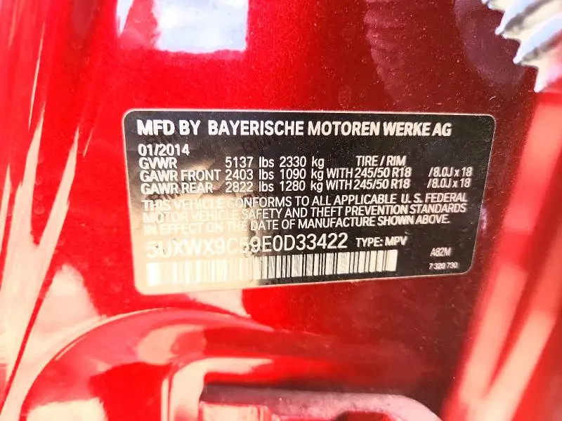 2014 BMW X3 XDRIVE28I  