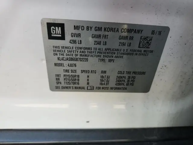 2016 BUICK ENCORE   