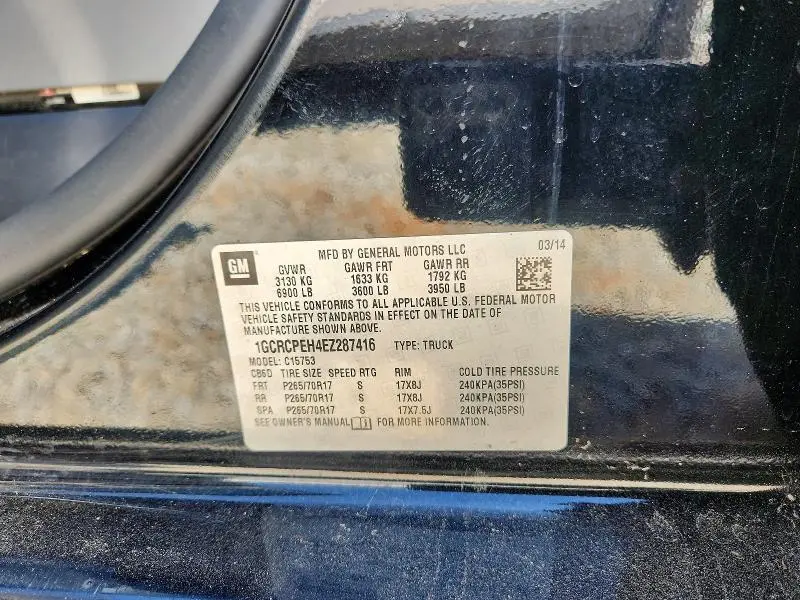 2014 CHEVROLET SILVERADO C1500  