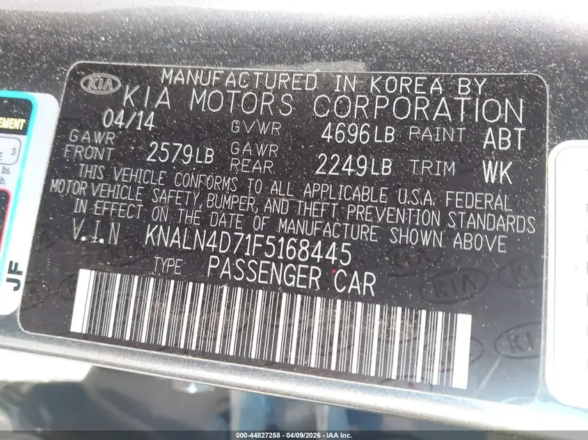 2015 KIA CADENZA PREMIUM