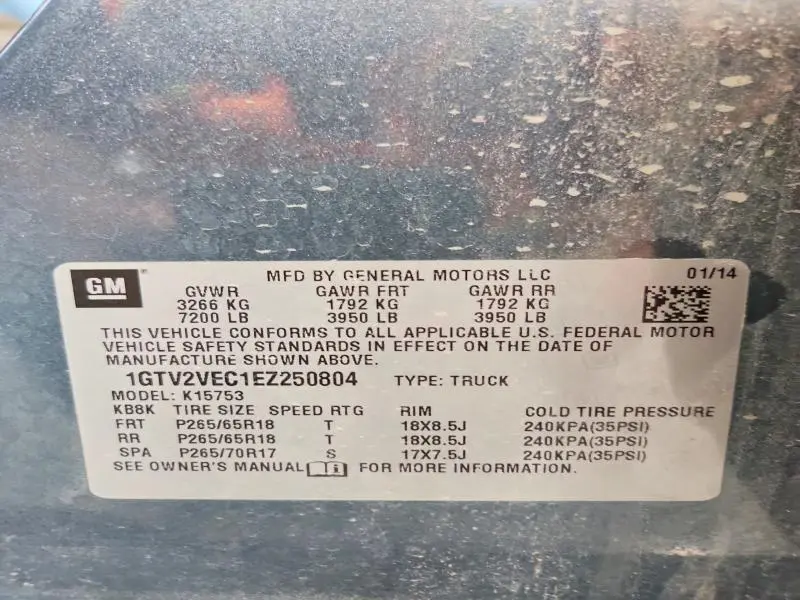 2014 GMC SIERRA K1500 SLT  