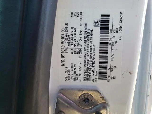 2019 FORD TRANSIT CONNECT XL