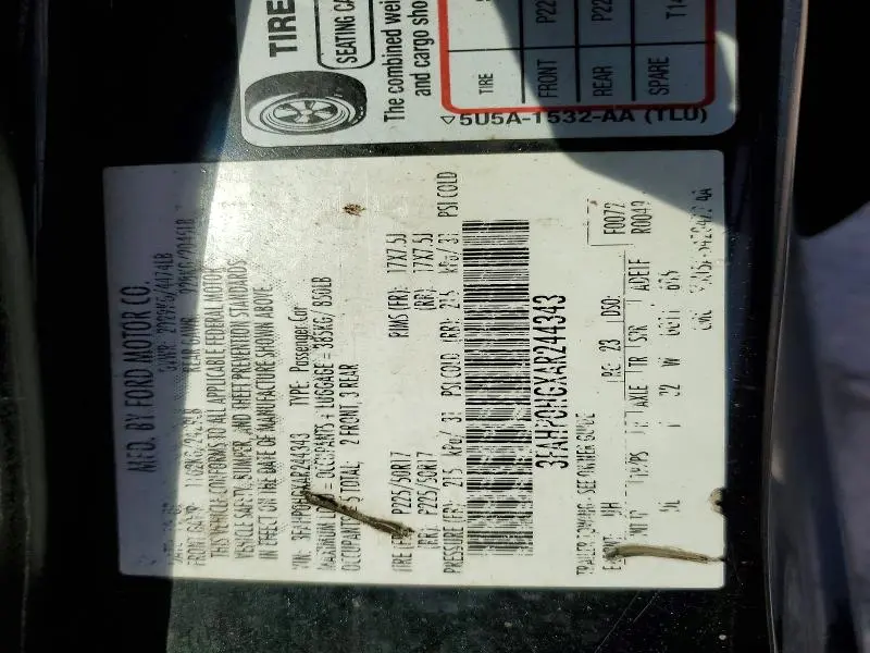 2010 FORD FUSION SE  