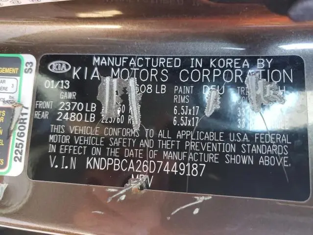 2013 KIA SPORTAGE LX  