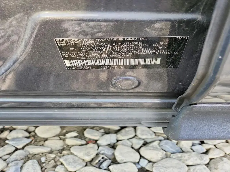 2013 TOYOTA RAV4 LIMITED  