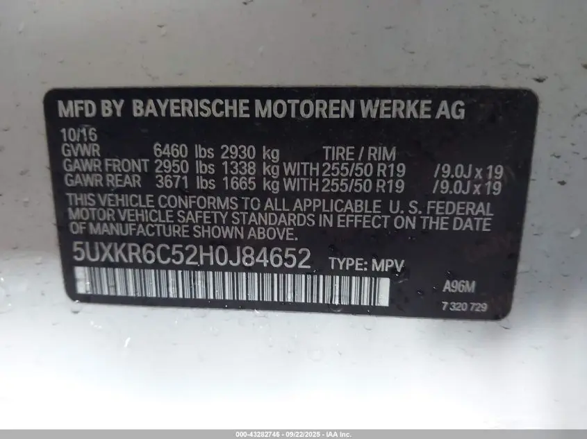 2017 BMW X5 XDRIVE50I