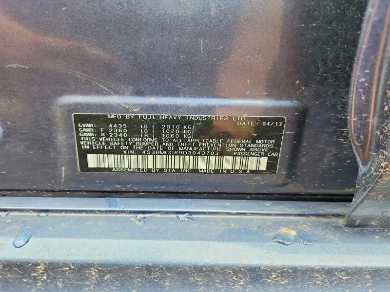 2013 SUBARU LEGACY 2.5I PREMIUM  
