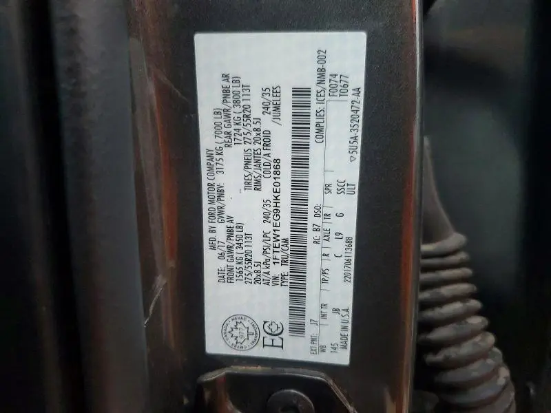 2017 FORD F150 SUPERCREW  