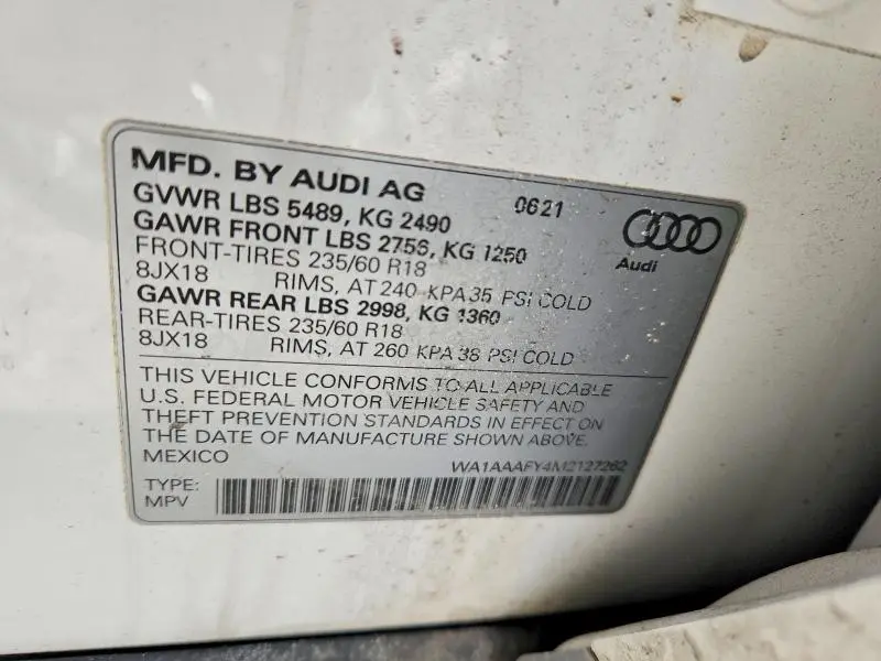 2021 AUDI Q5 PREMIUM  