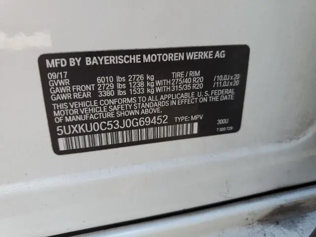2018 BMW X6 SDRIVE35I  