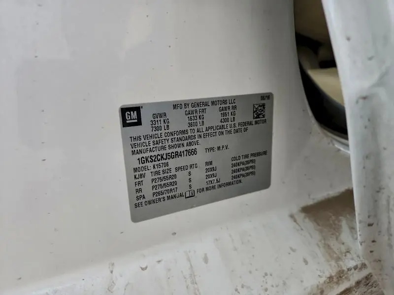 2016 GMC YUKON DENALI  