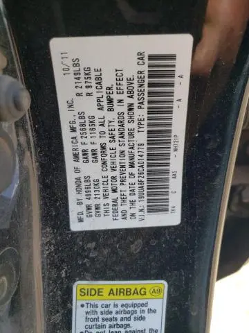2012 ACURA TL   