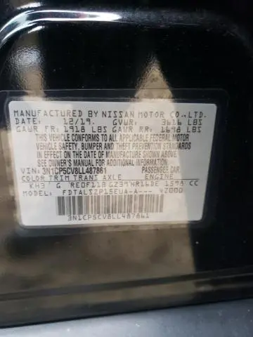 2020 NISSAN KICKS SV  