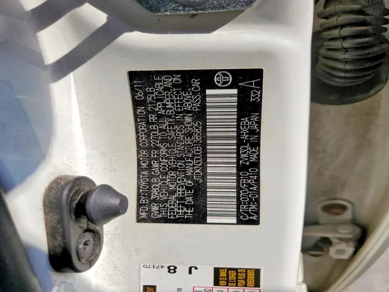 2011 TOYOTA PRIUS TWO  