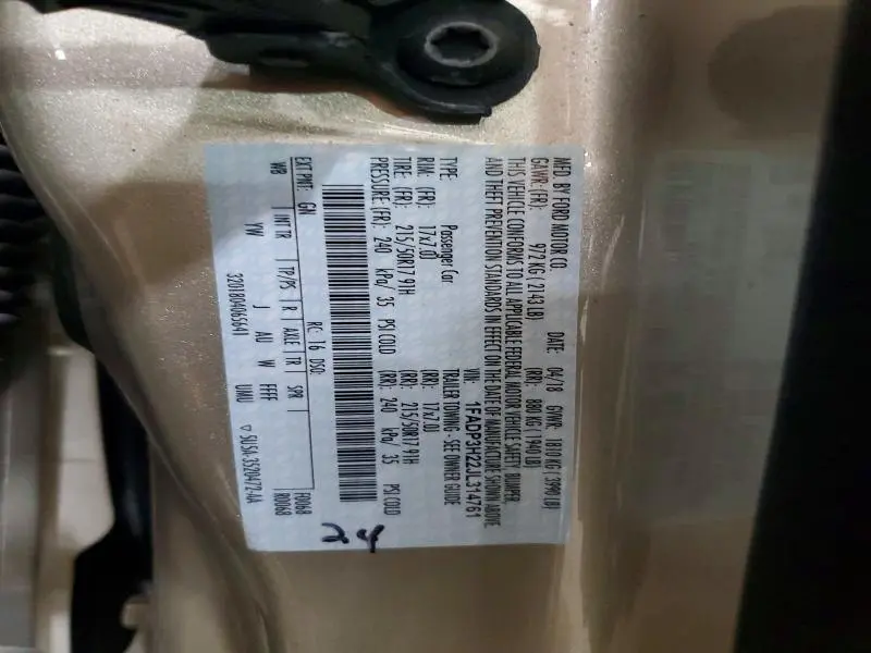 2018 FORD FOCUS SEL  