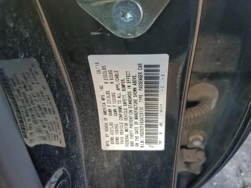 2016 HONDA ACCORD SPORT  