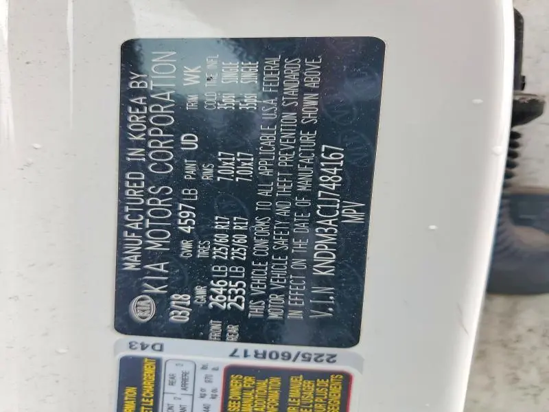 2018 KIA SPORTAGE LX  