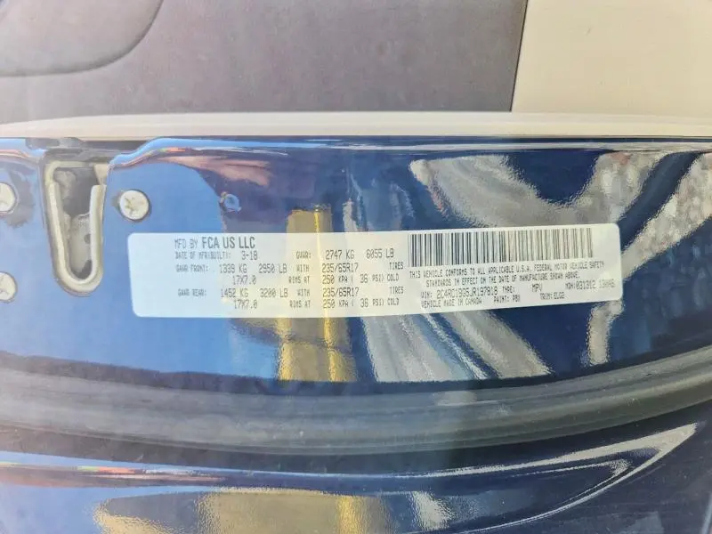 2018 CHRYSLER PACIFICA TOURING L  