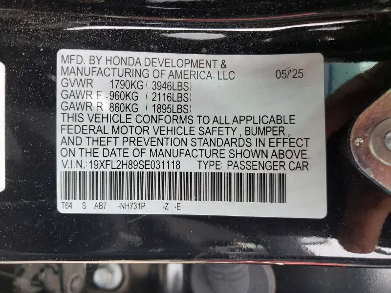 2025 HONDA CIVIC SPORT  