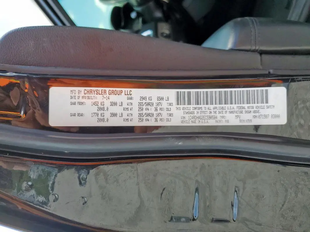 2014 DODGE DURANGO SXT  