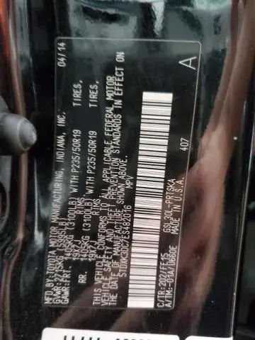 2014 TOYOTA SIENNA SPORT  