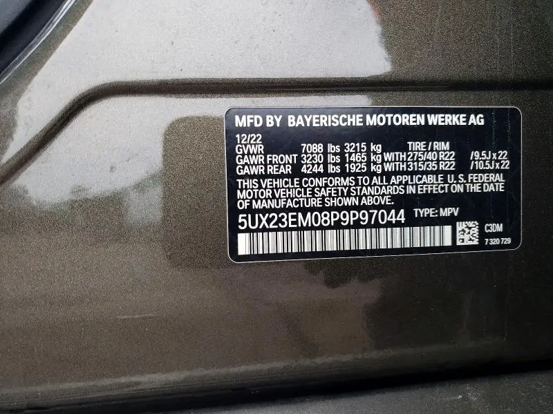 2023 BMW X7 XDRIVE40I  