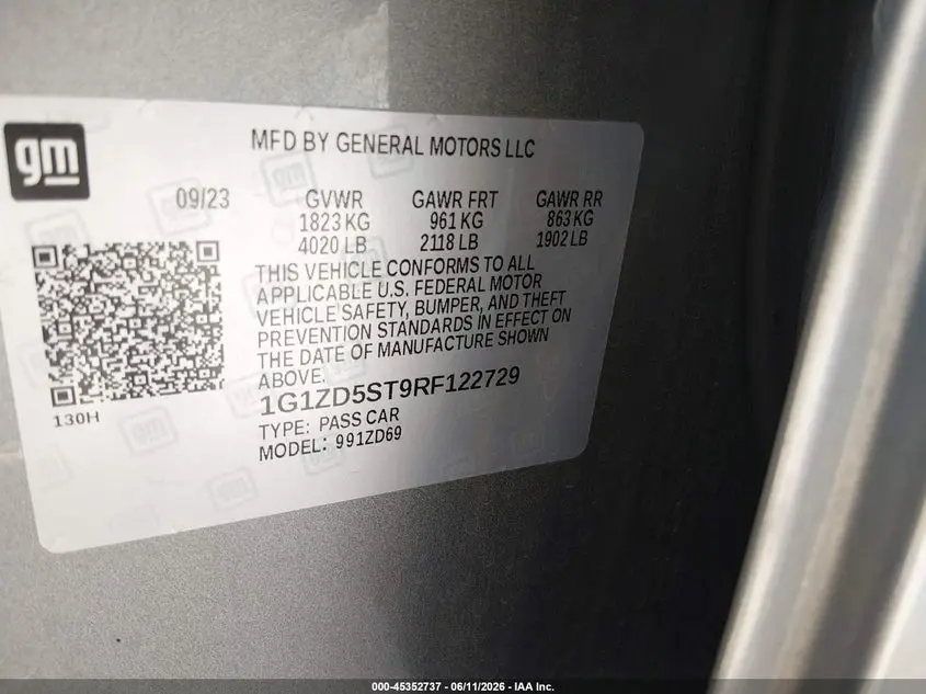 2024 CHEVROLET MALIBU FWD 1LT