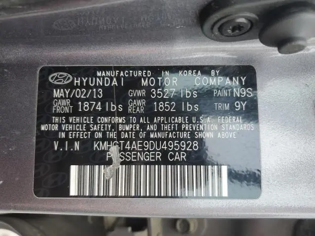 2013 HYUNDAI ACCENT GLS  