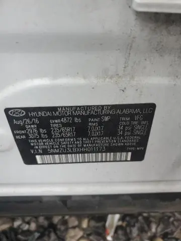 2017 HYUNDAI SANTA FE SPORT   