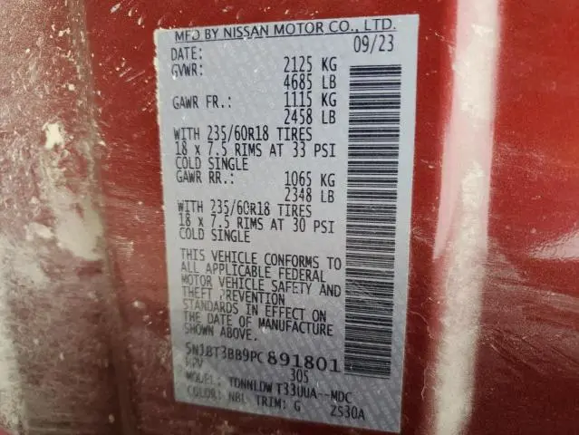 2023 NISSAN ROGUE SV  