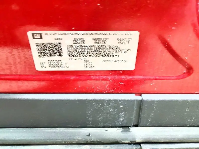 2019 CHEVROLET EQUINOX LT  