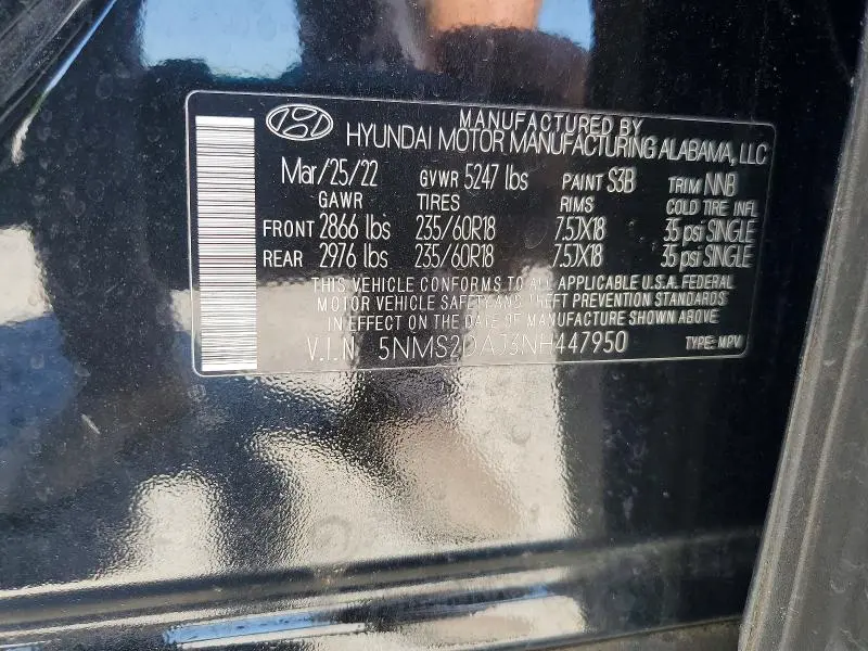 2022 HYUNDAI SANTA FE SEL  