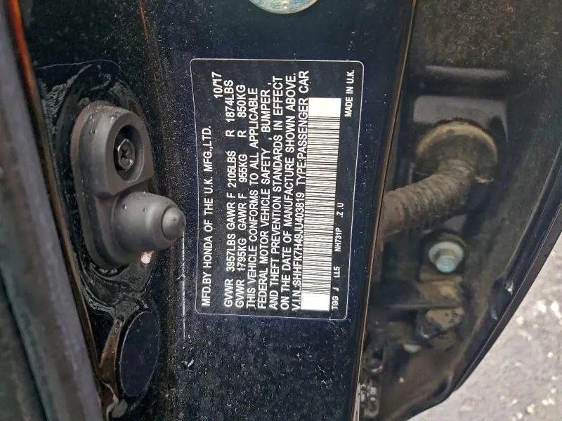 2018 HONDA CIVIC SPORT  