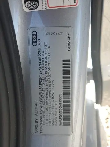 2016 AUDI A6 PREMIUM PLUS  