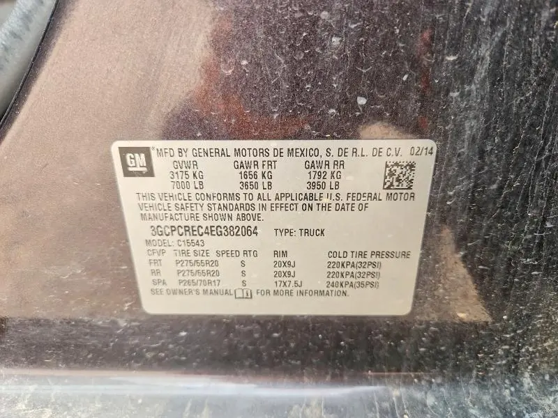2014 CHEVROLET SILVERADO C1500 LT  