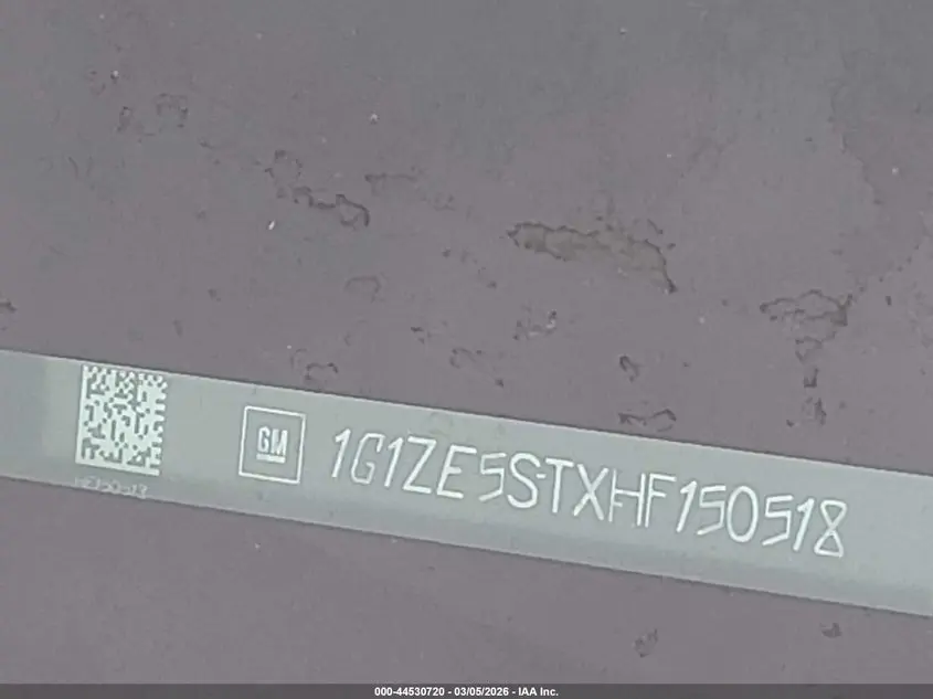 2017 CHEVROLET MALIBU 1LT