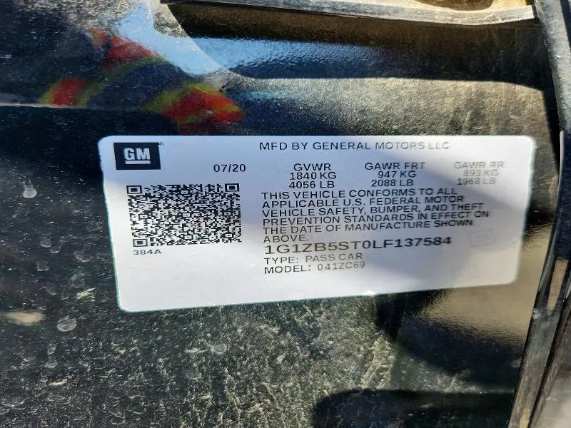 2020 CHEVROLET MALIBU LS  