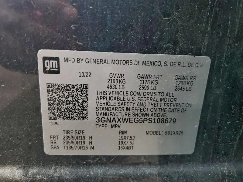 2023 CHEVROLET EQUINOX RS  