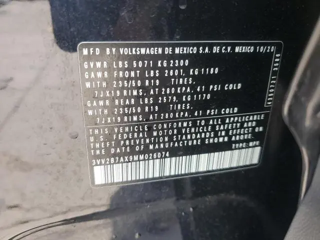 2021 VOLKSWAGEN TIGUAN SE  