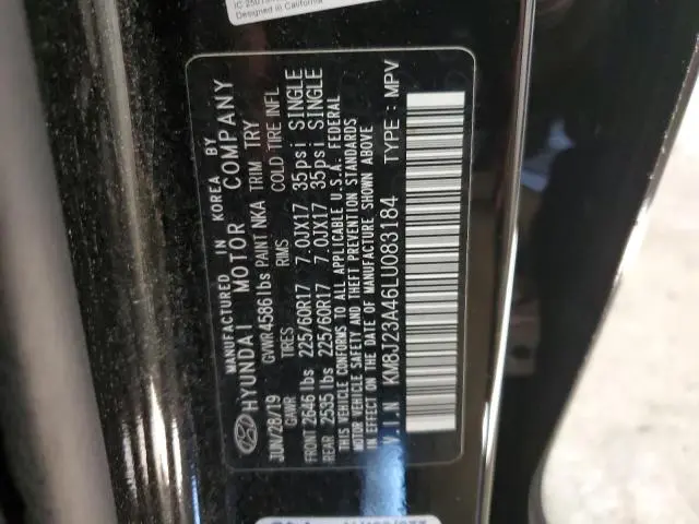 2020 HYUNDAI TUCSON SE  