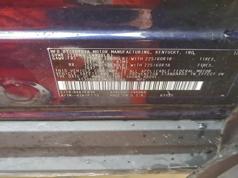 2021 TOYOTA RAV4 LIMITED  