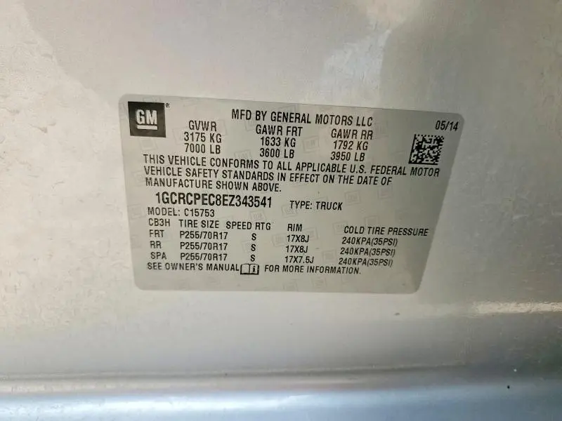 2014 CHEVROLET SILVERADO C1500  